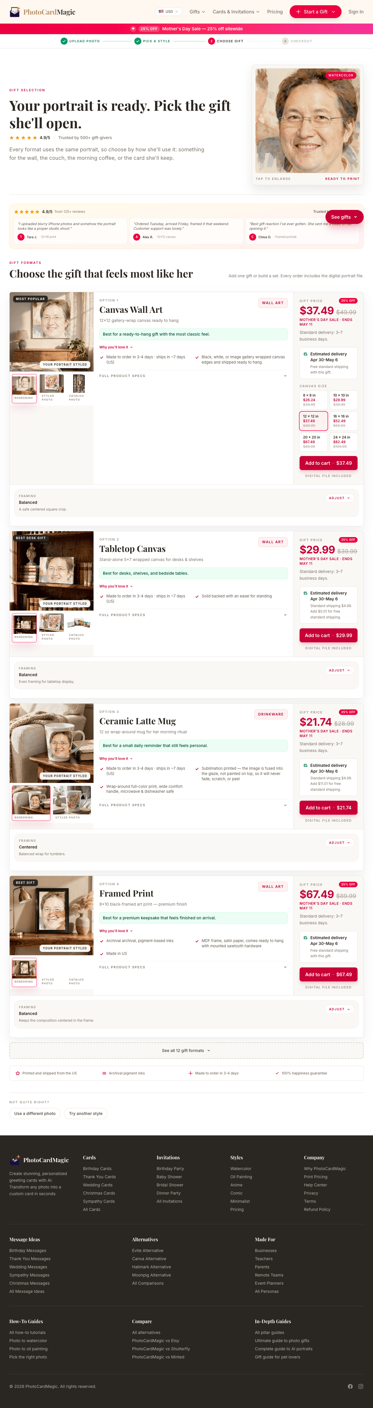 Step 4 — Choose a poster-friendly product