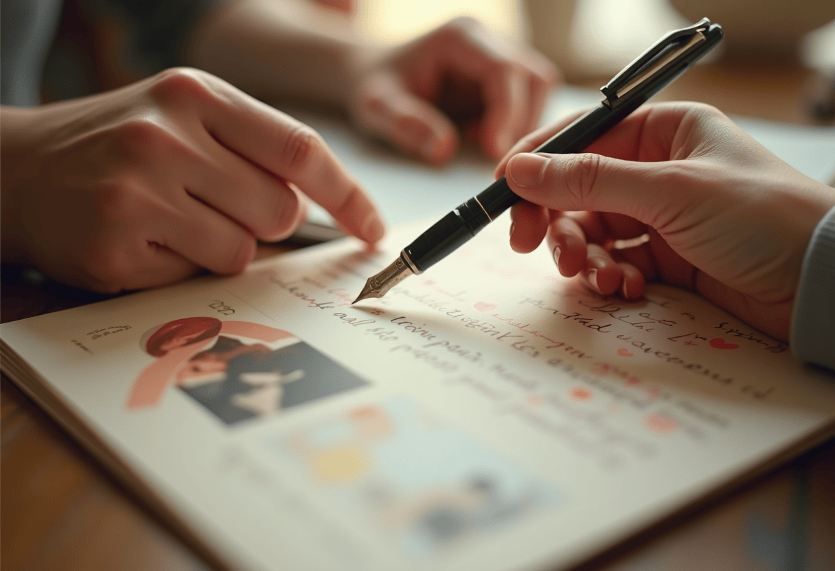 Step 5 — Hand-sign the left inside panel after the card arrives