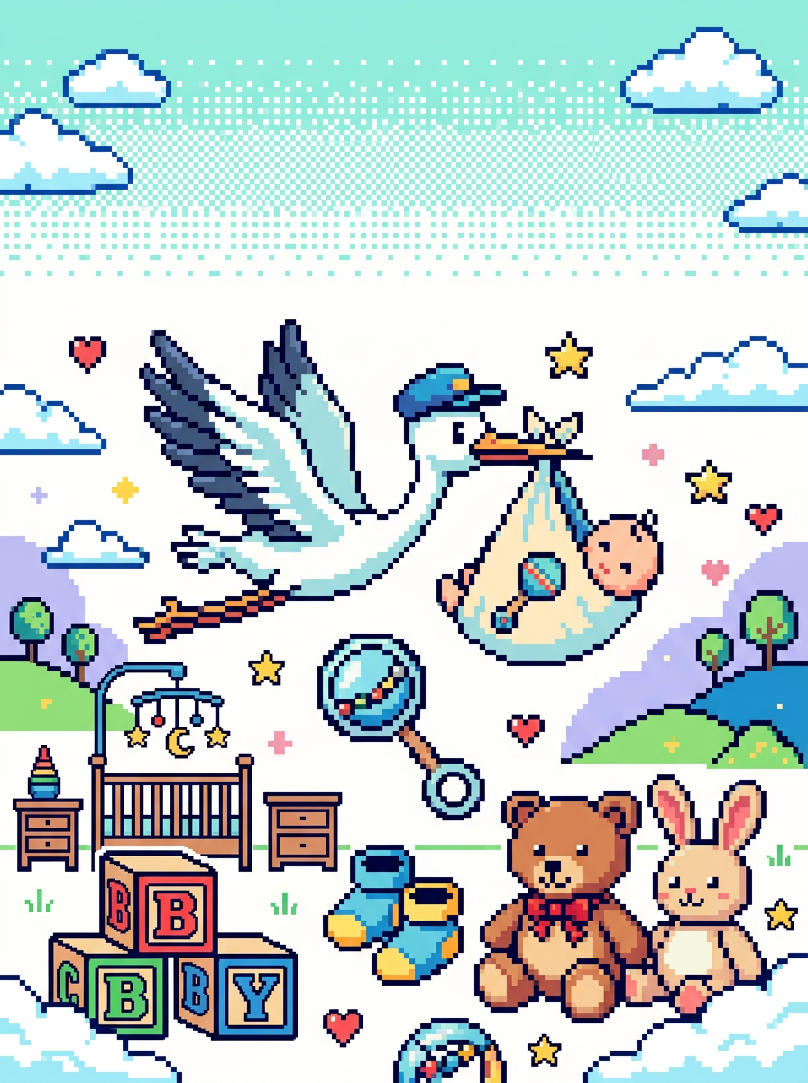 Baby Shower 8-Bit Classic preview
