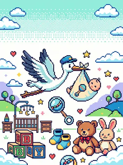 Baby Shower 8-Bit Classic preview