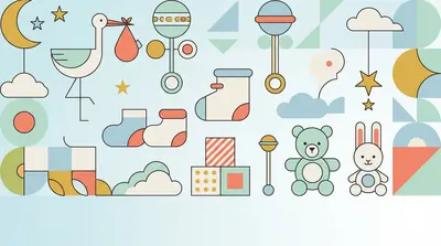 Baby Shower Clean Lines preview