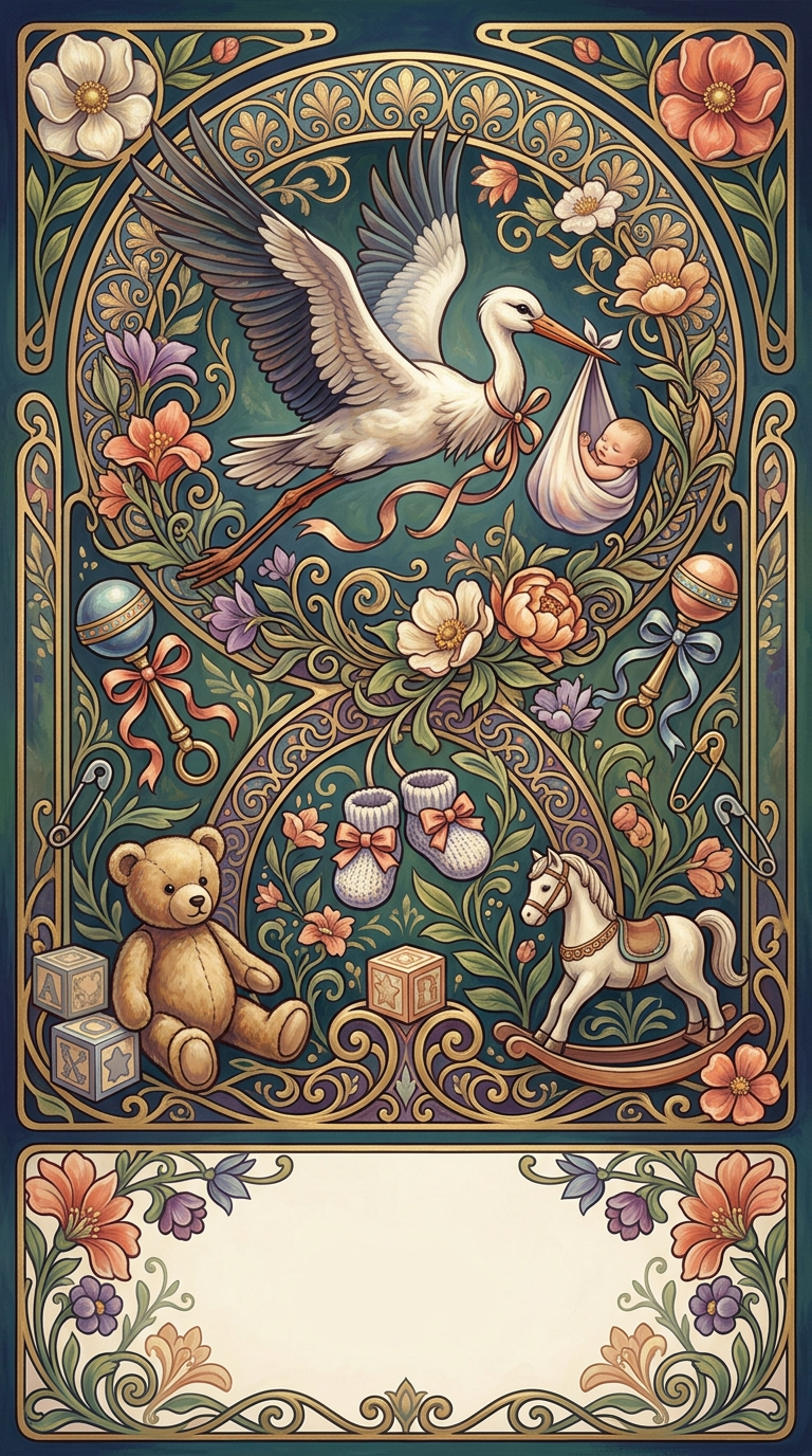 Baby Shower Art Nouveau preview