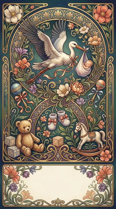 Baby Shower Art Nouveau preview