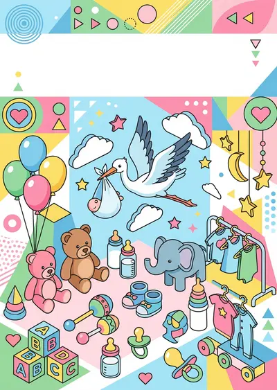 Baby Shower Isometric preview