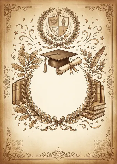 Graduation Achievement Sepia Nostalgia preview