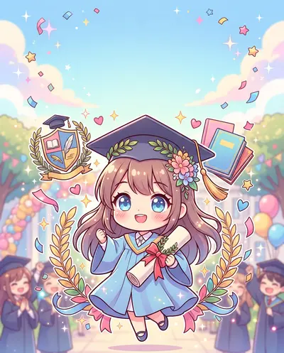 Graduation Achievement Chibi preview