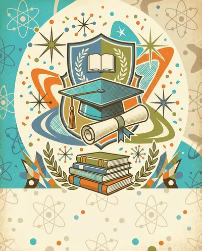 Graduation Achievement Mid-Century preview