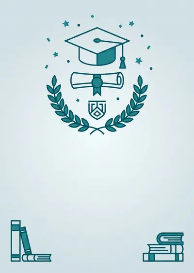 Graduation Achievement Clean Lines preview