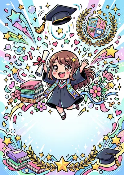 Graduation Achievement Kawaii preview