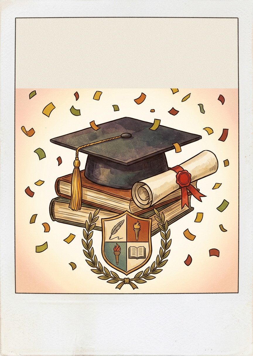 Graduation Achievement Polaroid preview