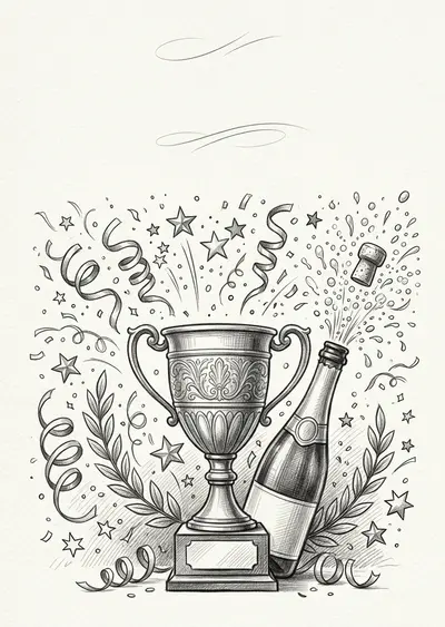 Congratulations Celebration Pencil Drawing preview