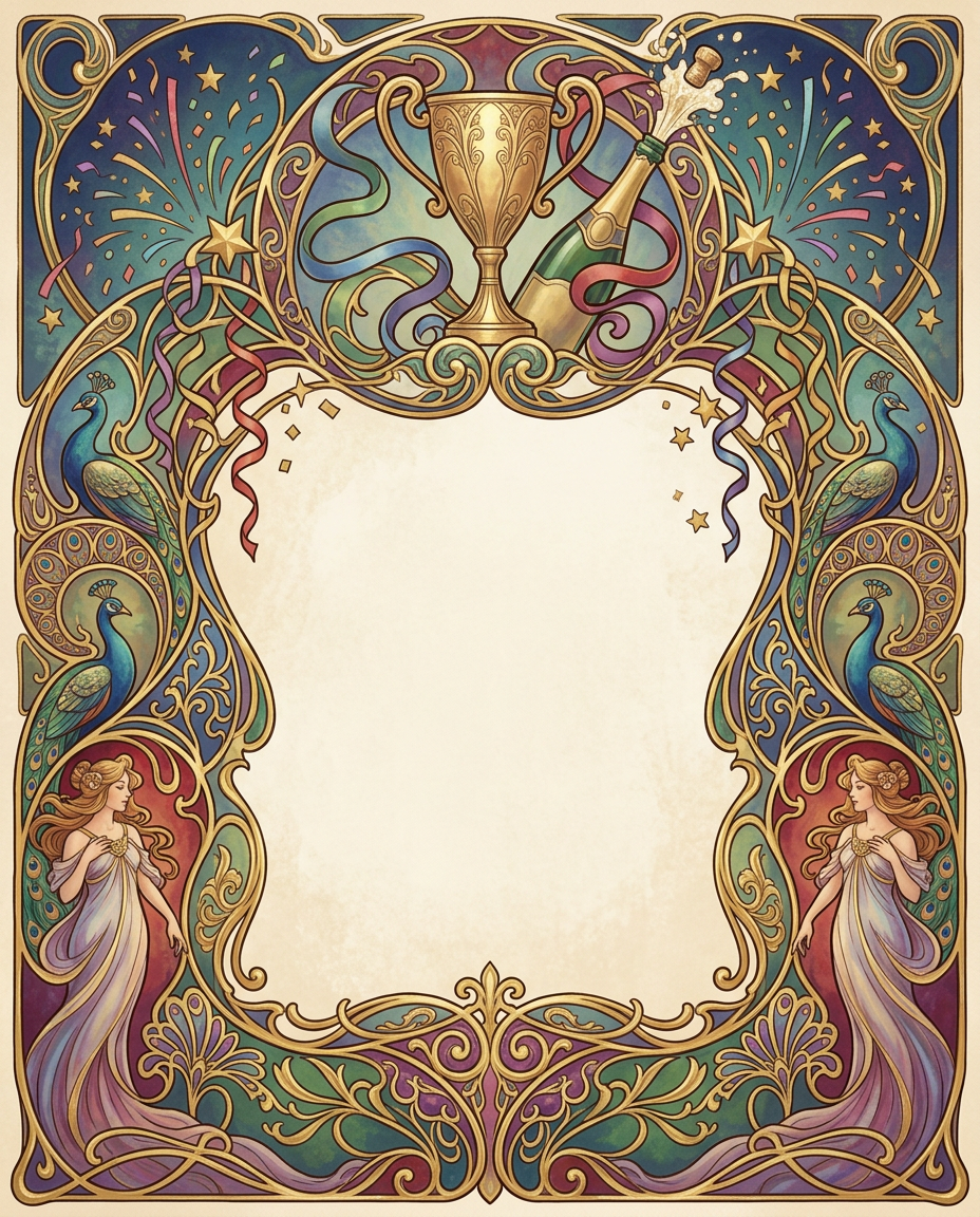 Congratulations Celebration Art Nouveau preview