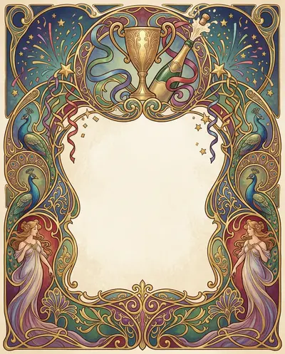 Congratulations Celebration Art Nouveau preview