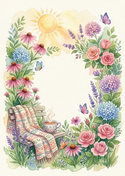 Get Well Wishes Watercolor Garden preview