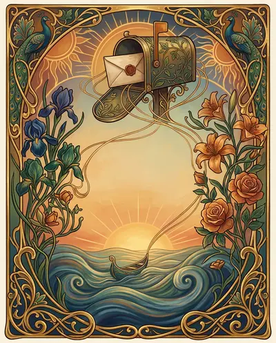 Thinking Of You Art Nouveau preview