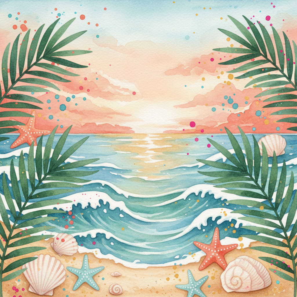 Beach Wedding Invitation preview