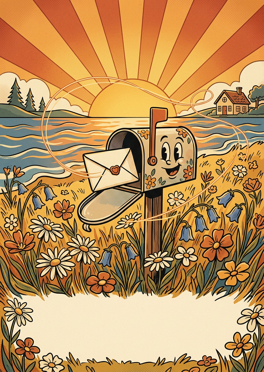 Thinking Of You Retro Cartoon preview