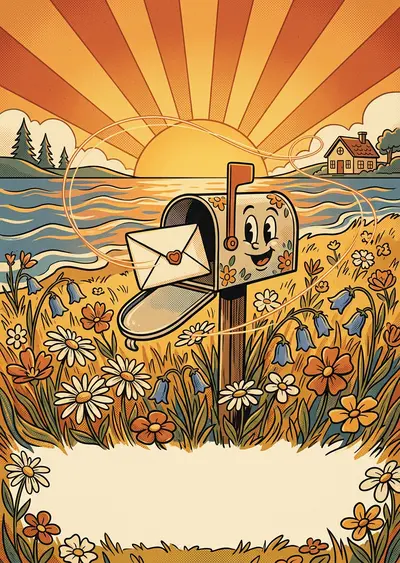 Thinking Of You Retro Cartoon preview