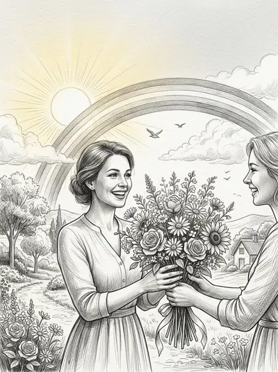 Just Because Kindness Pencil Drawing preview