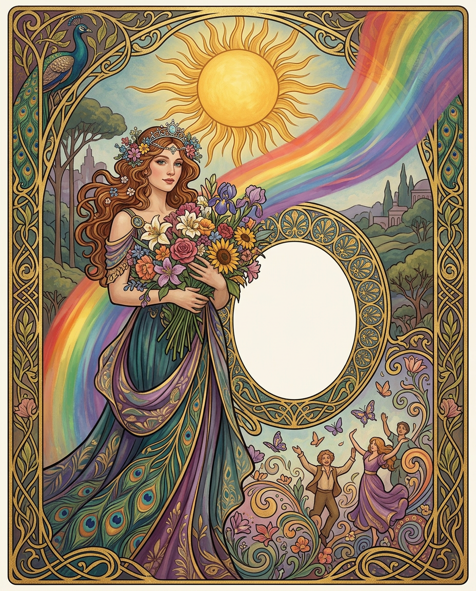 Just Because Kindness Art Nouveau preview