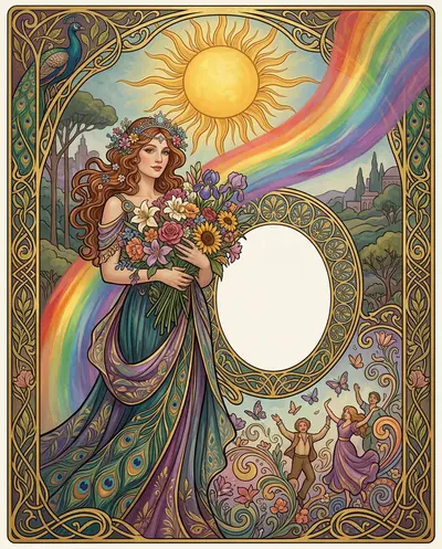 Just Because Kindness Art Nouveau preview