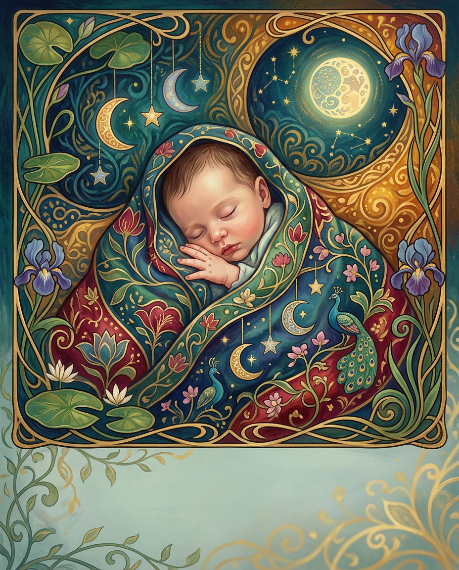 New Baby Arrival Art Nouveau preview