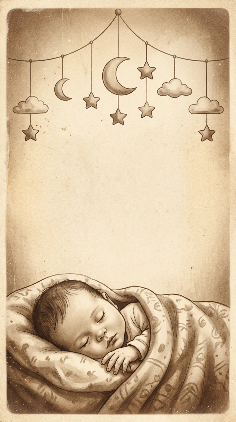 New Baby Arrival Sepia Nostalgia preview
