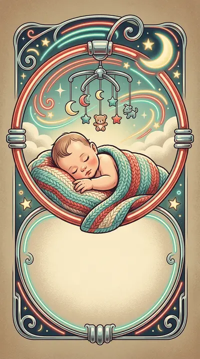 New Baby Arrival Retro Diner preview