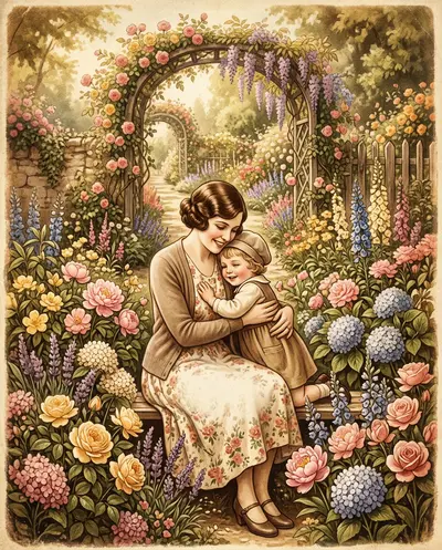 Mother's Day Love Sepia Nostalgia preview