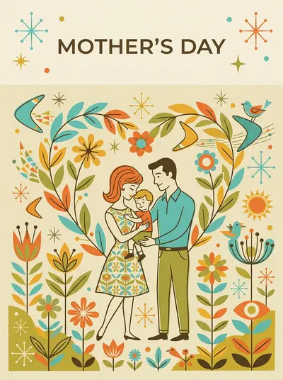 Mother's Day Love Mid-Century preview