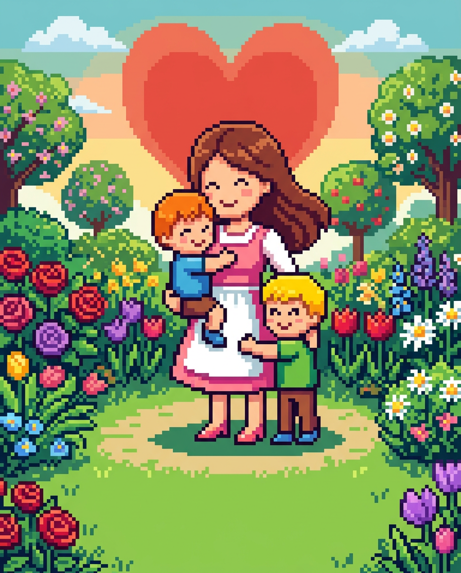 Mother's Day Love 8-Bit Classic preview