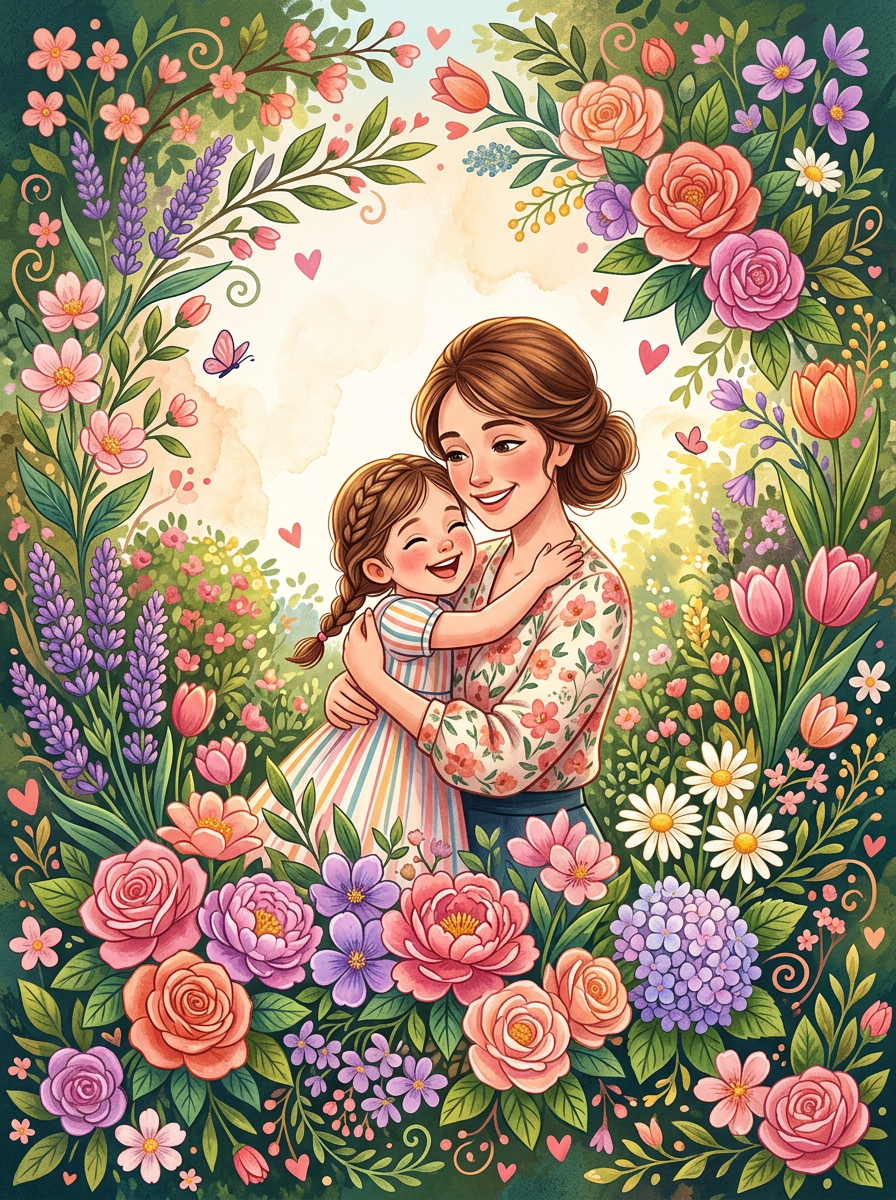 Mother's Day Love Studio Shot