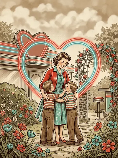 Mother's Day Love Retro Diner preview