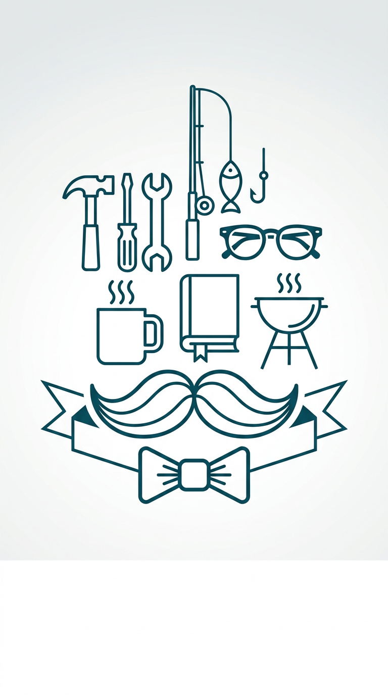 Father's Day Appreciation Clean Lines preview