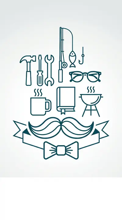 Father's Day Appreciation Clean Lines preview