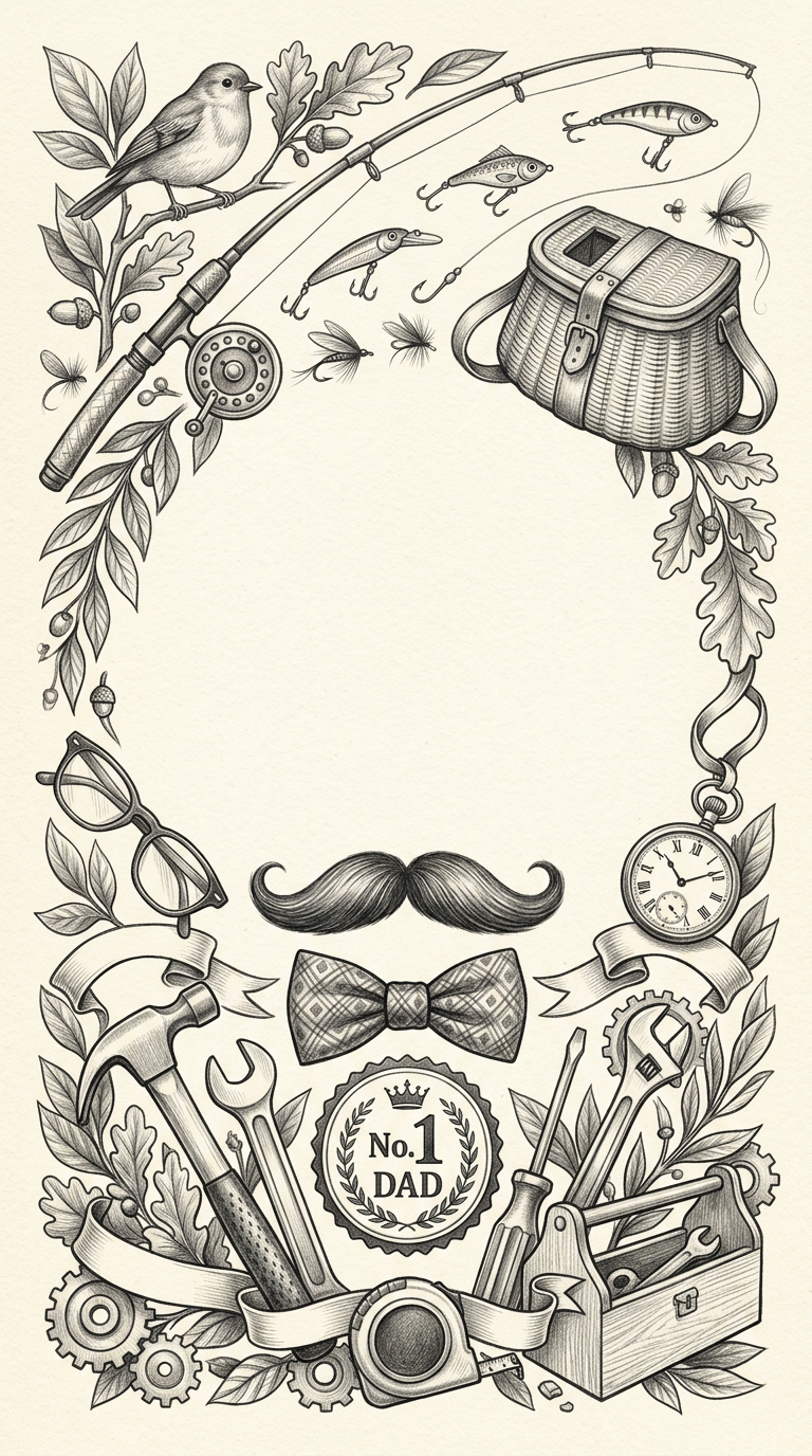 Father's Day Appreciation Pencil Drawing preview