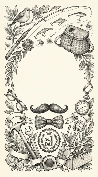 Father's Day Appreciation Pencil Drawing preview