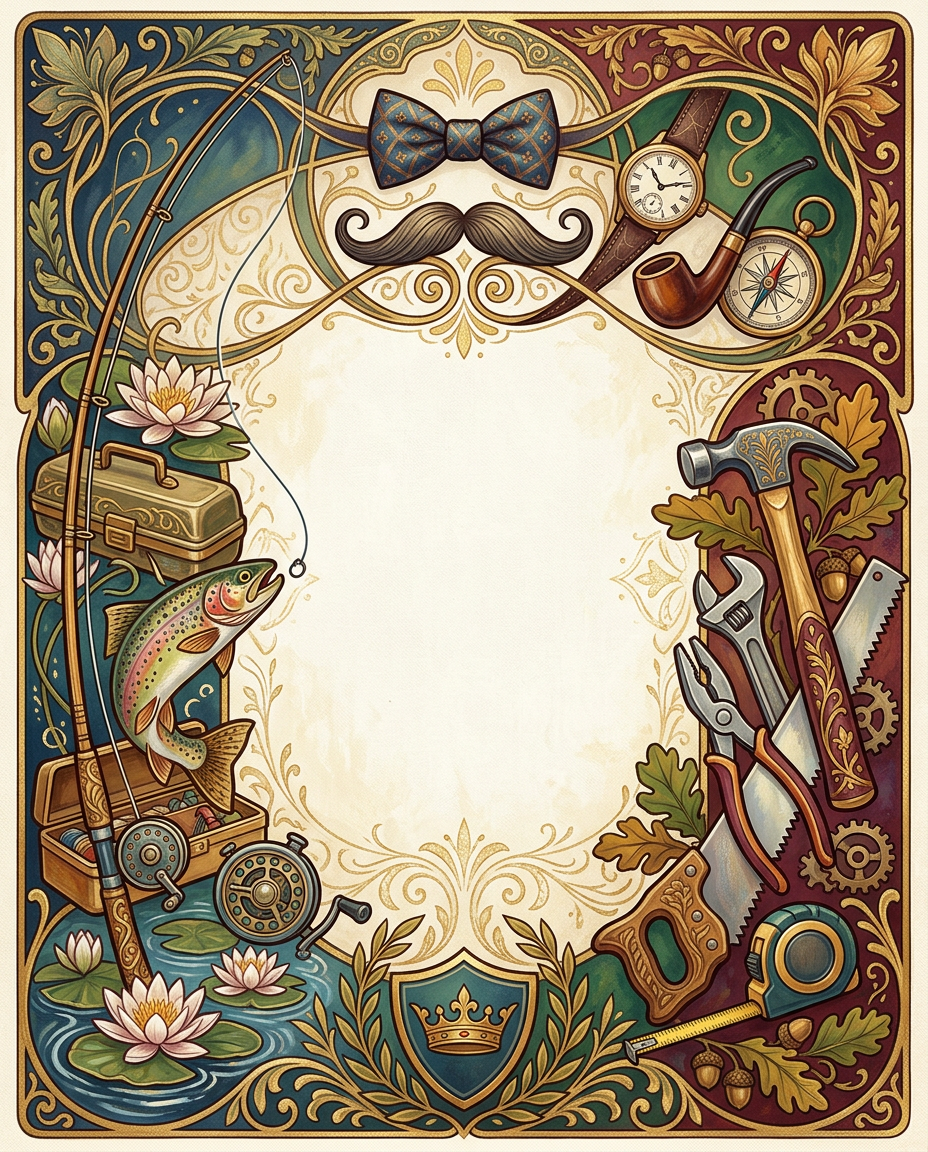 Father's Day Appreciation Art Nouveau preview