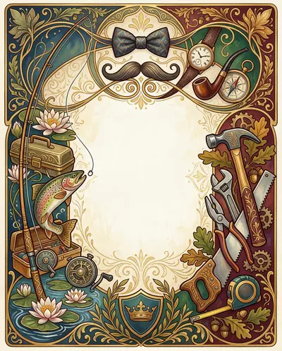 Father's Day Appreciation Art Nouveau preview