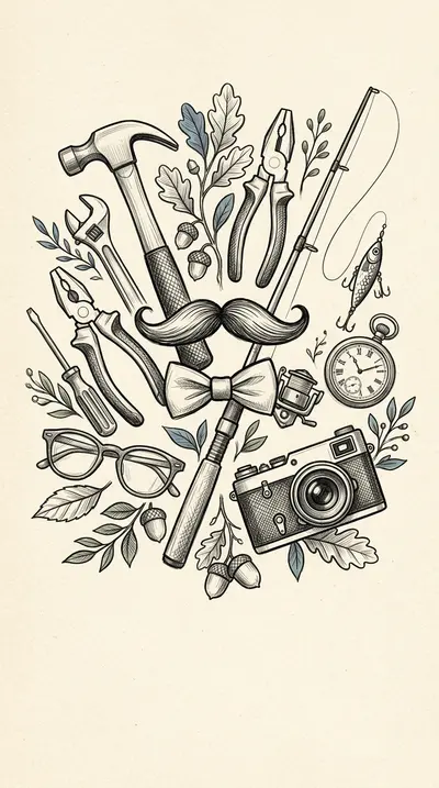 Father's Day Appreciation Ink Illustration preview