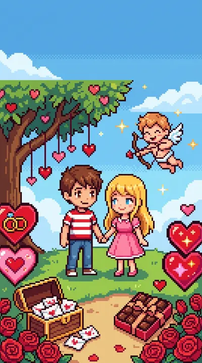 Valentine's Day Romance 8-Bit Classic preview