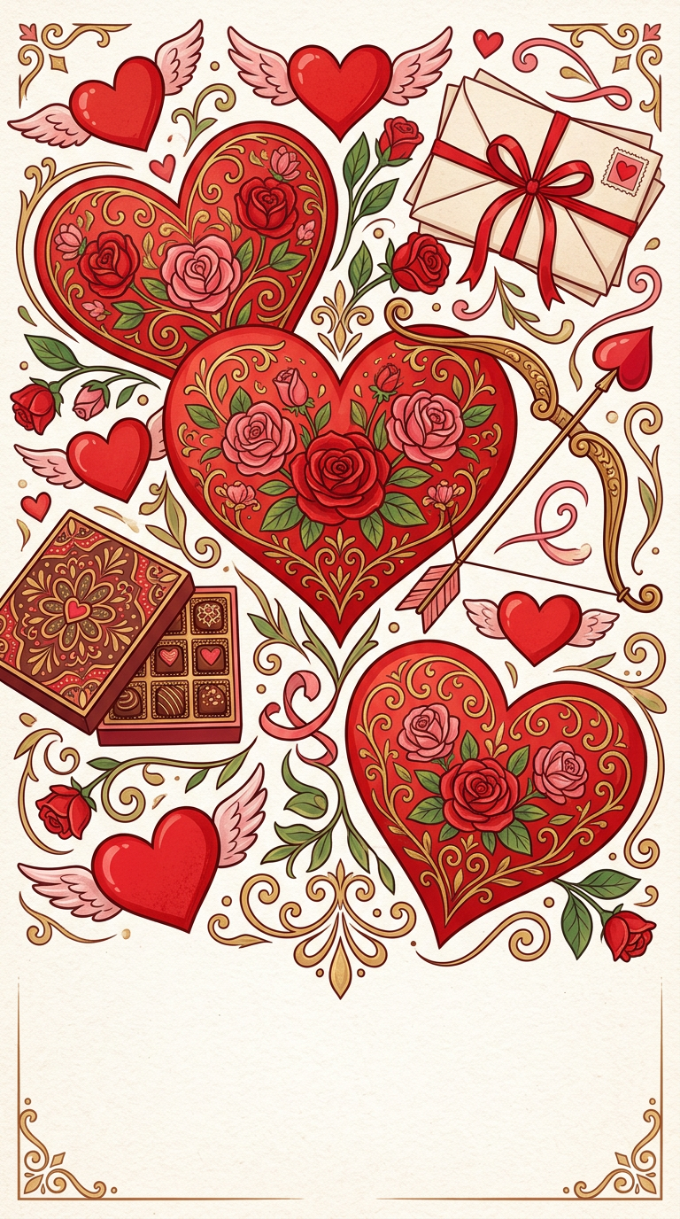 Valentine's Day Romance Studio Shot preview