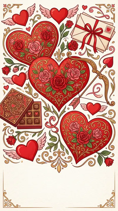 Valentine's Day Romance Studio Shot preview