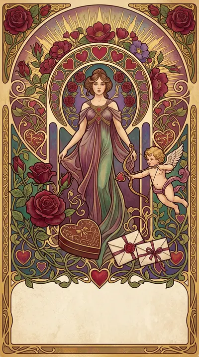 Valentine's Day Romance Art Nouveau preview