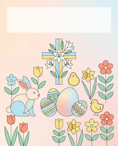 Easter Celebration Clean Lines preview