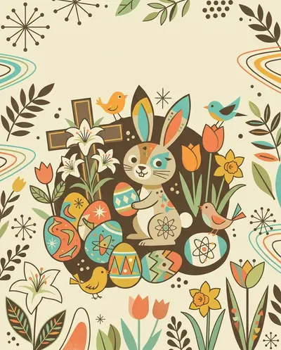 Easter Celebration Mid-Century preview