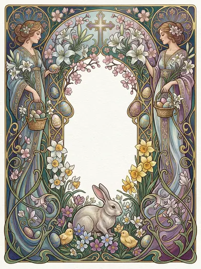 Easter Celebration Art Nouveau preview