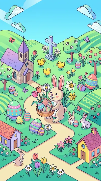 Easter Celebration Isometric preview