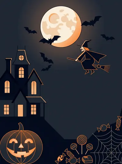 Halloween Spooky Fun Clean Lines preview