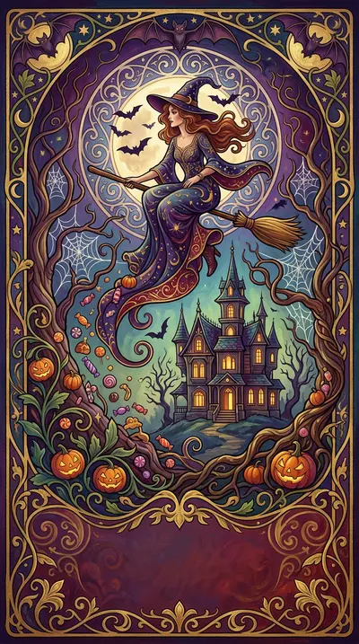 Halloween Spooky Fun Art Nouveau preview